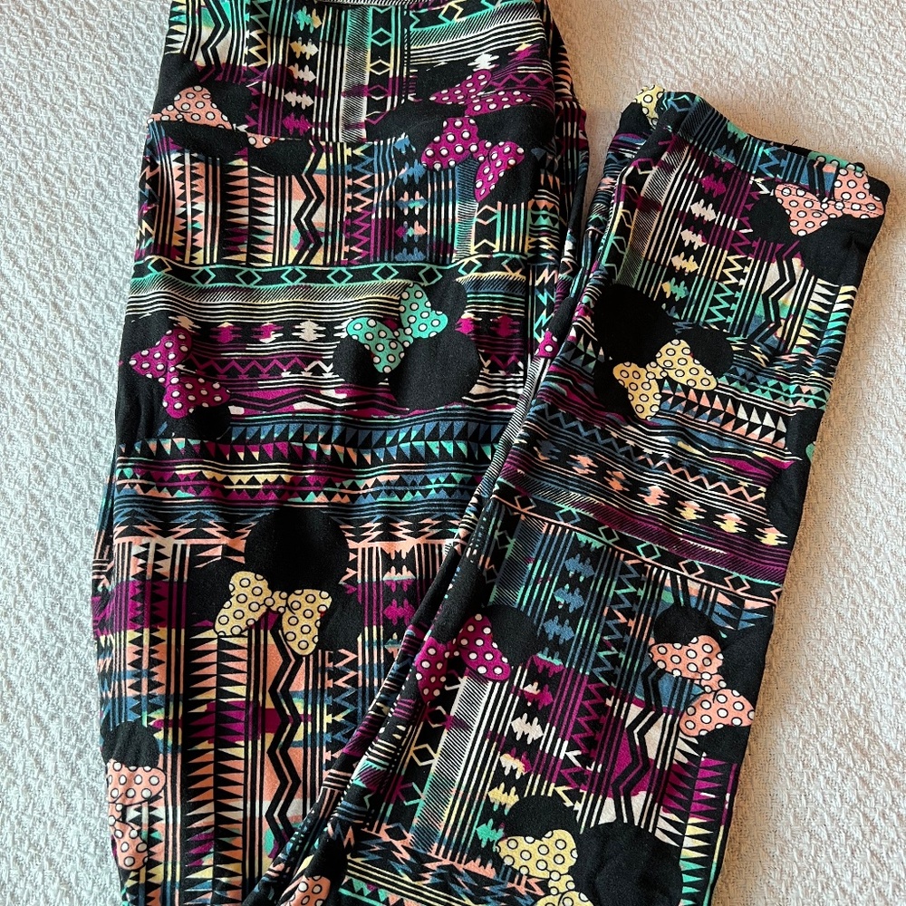 LuLaRoe Tall & Curvy Minnie Mouse Leggings